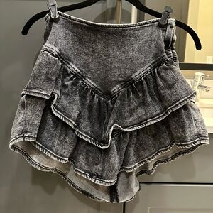 Mother Women’s Ruffle V Hem Mini Skirt size 25